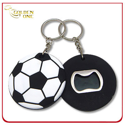 Neuheit Promotion Fußballform Weicher PVC-Öffner