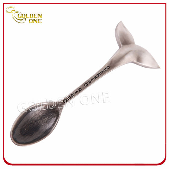 Kundenspezifischer Zinklegierungs-Nickel überzogener Andenken-Geschenk-Metalllöffel