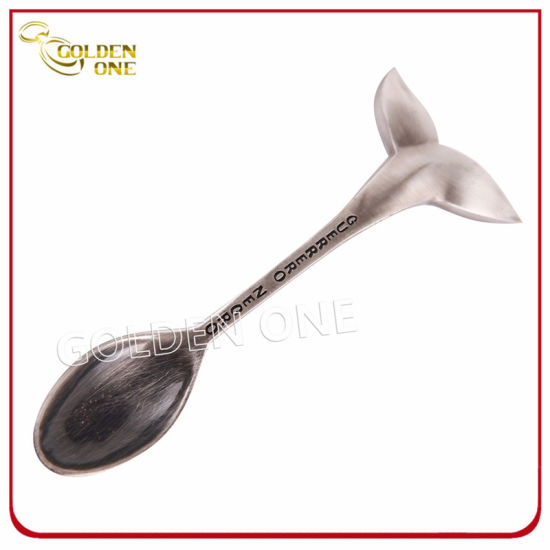 Kundenspezifischer Zinklegierungs-Nickel überzogener Andenken-Geschenk-Metalllöffel