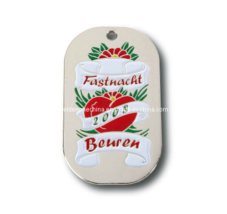 Personalisierte bedruckte Flaschenöffner-Erkennungsmarke aus Metall