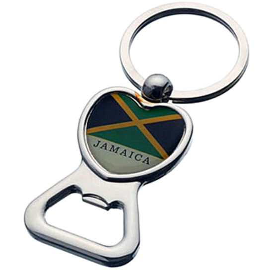 Benutzerdefinierte Siebdruck Metall Flaschenöffner Schlüsselanhänger