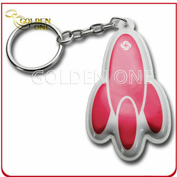 Hot Selling Silk-Screen Platsic Weich-PVC-Schlüsselring