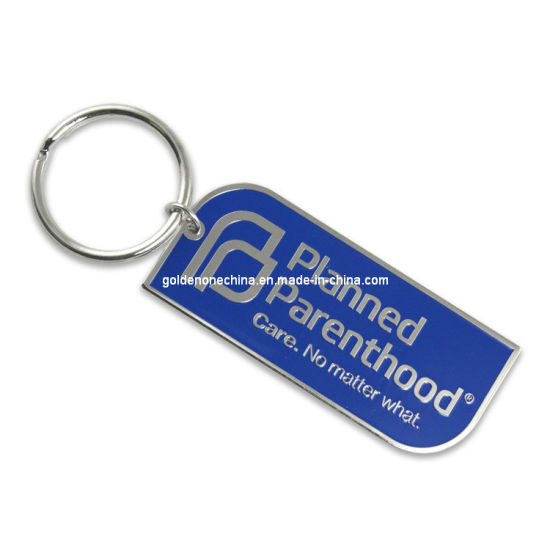 Gebogener Schlüsselhalter aus zweifarbig plattiertem Metall