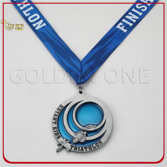 Benutzerdefinierte gestanzte Matte Gold Jiu Jitsu Medaille