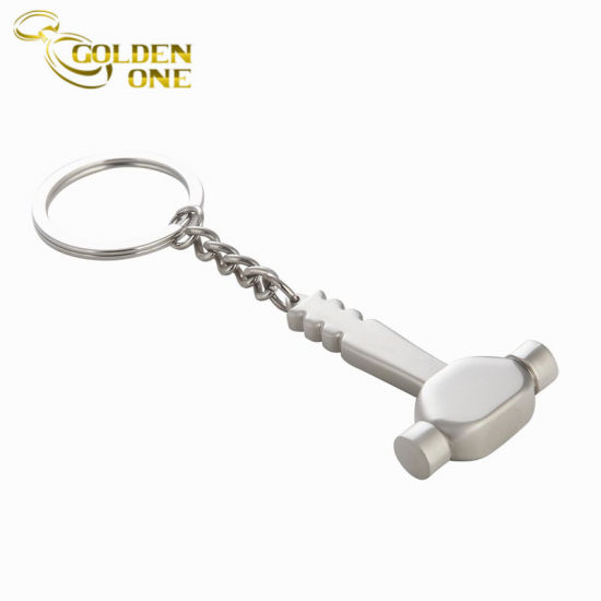 Promotion Custom Schlüsselanhänger aus weichem Emaille-Metall mit Prägung