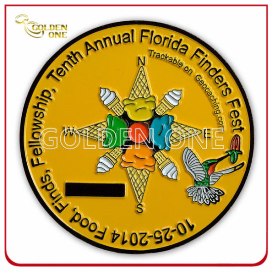 Maßgeschneiderte vergoldete Herausforderungsmünze