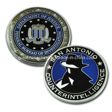 Angepasste uns vergoldete Wave Edge Army Coin