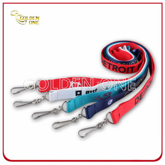 Kundenspezifischer Wärmeübertragungsbedruckter Polyester-ID-Kartenhalter Lanyard