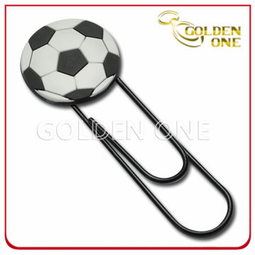 Kundenspezifisches, schickes 3D-Fußball-Form-Weich-PVC-Lesezeichen