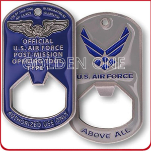 Custom US Air Force Military Metall Flaschenöffner Münze