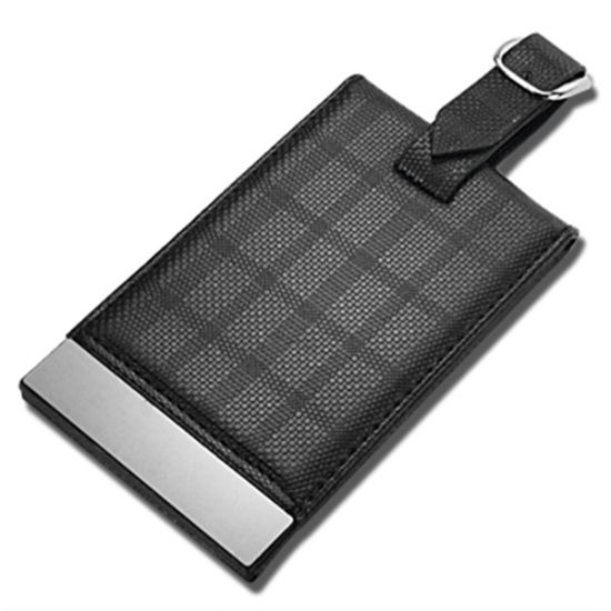 Kundenspezifischer Promotion-Geschenk-echtes Leder-Gepäckanhänger