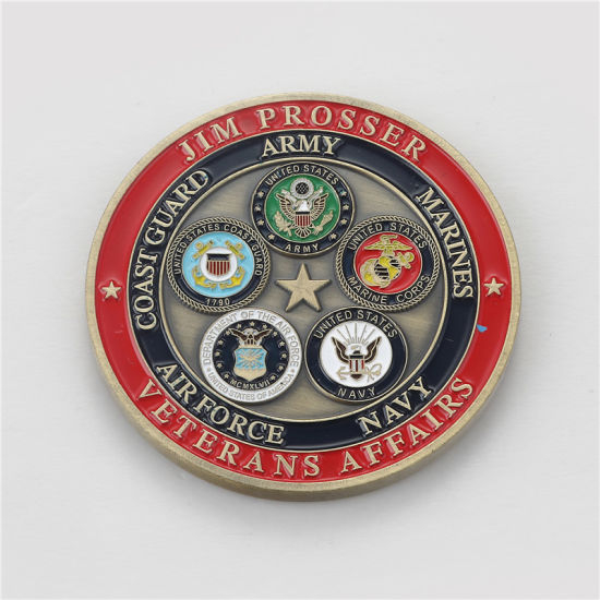 Benutzerdefinierte 3D-Logo-Küstenwache-Herausforderungsmünze (CC01)
