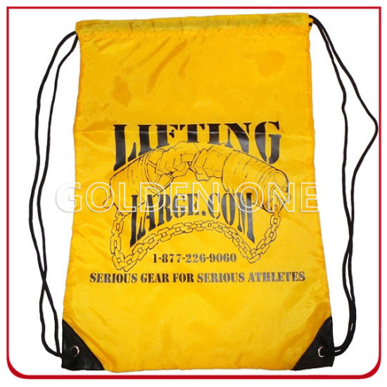 Kundenspezifischer, hochwertiger Polyester-Rucksack mit Kordelzug