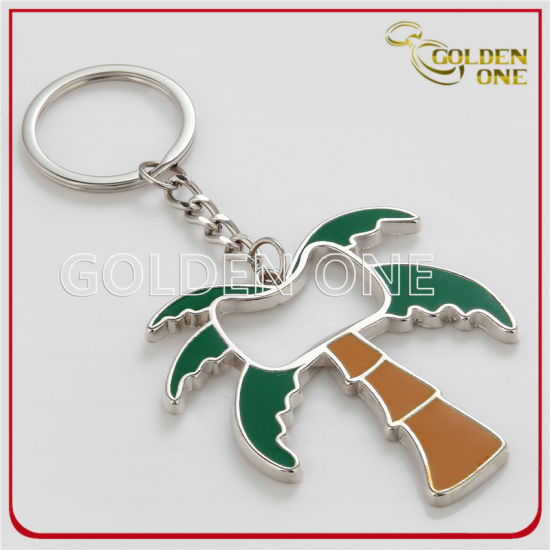 Fertigen Sie antike Goldbitcoin-Metallandenken Keychain kundenspezifisch an