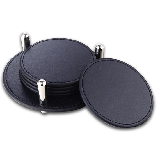 Personalisierter Siebdruck, eloxierter, silberfarbener, quadratischer Aluminium-Untersetzer