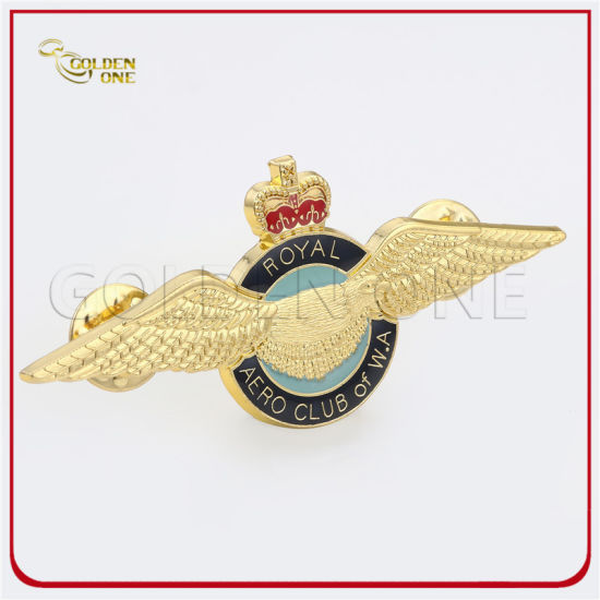 Ausgefallenes Design Günstige harte Emaille Glitter Anstecknadel