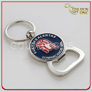 Heißer verkaufender kundenspezifischer weicher Emaille-Metallflaschen-Öffner Keychain