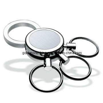 Hochwertiger Flaschenöffner-Schlüsselanhänger mit Lederband