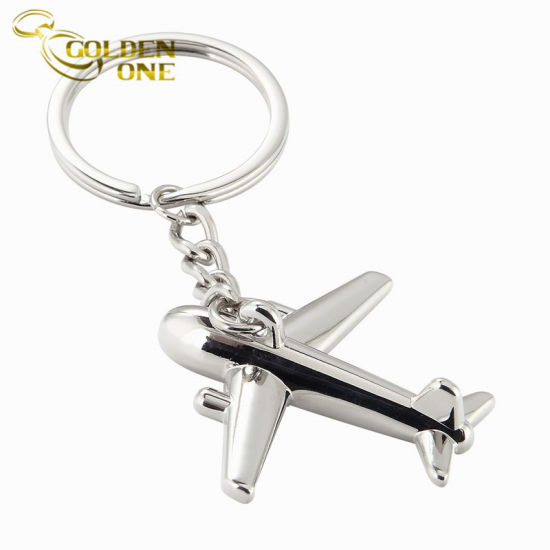 Custom geprägtes Logo Antik Bronze Metall Schlüsselanhänger