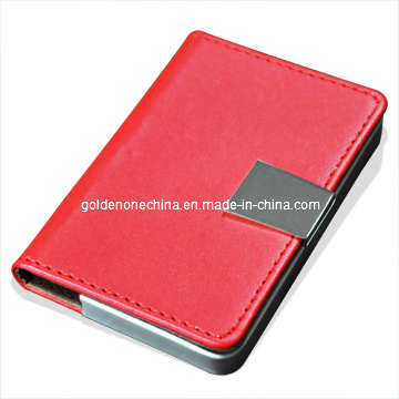 Benutzerdefinierte beliebte Art PU-Leder-Namenskarten-Etui