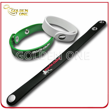 Günstigstes benutzerdefiniertes Cartoon-geprägtes gedrucktes Logo-Silikon-Armband