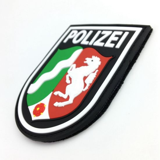 Gummierte PVC-Patches mit personalisiertem Markennamen-Logo