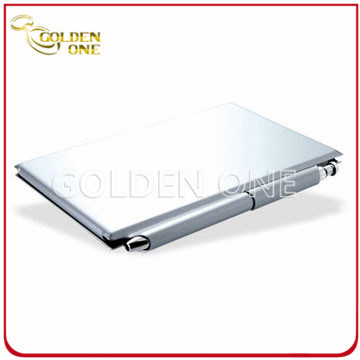 Heißer Verkaufs-Taschen-Notizbuch aus eloxiertem Aluminiumleder mit Kugelschreiber