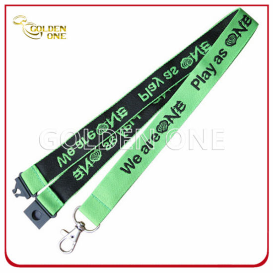 Liefern Sie personalisiertes Lanyard aus Polyestergewebe mit Metallhaken