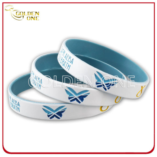 Individuell bemaltes und mit Tinte gefülltes Silikonkautschuk-Armband