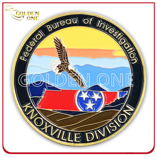 Gute Qualität Custom Sivler Finish Soft Emaille Andenkenmünze