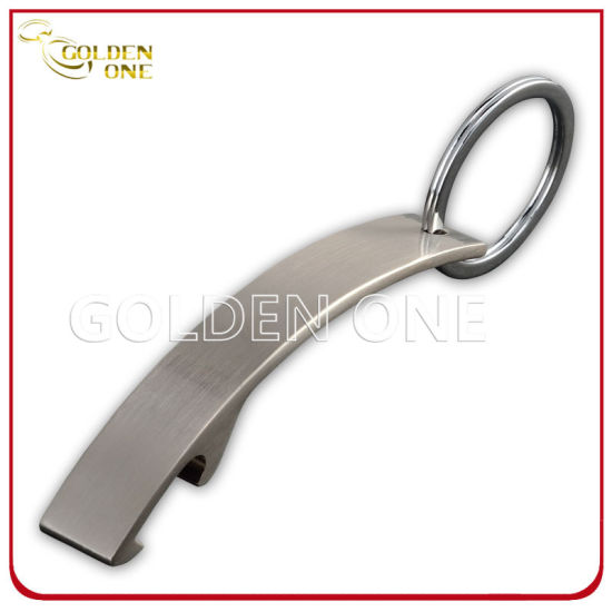 Schlüsselanhänger Flaschenöffner aus Metall mit individuellem Druck und Epoxid-Logo