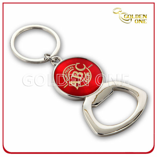 Individuell bedruckter & Epoxid-Logo-Flaschenöffner-Schlüsselanhänger