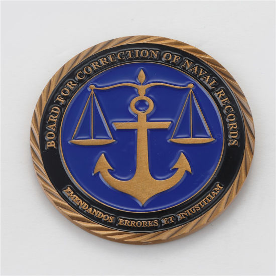 Weiche Emaille Custom Us Police Office Souvenir Coin