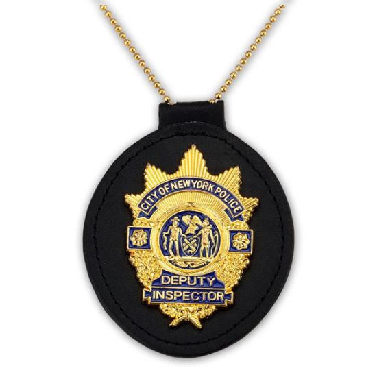 Benutzerdefinierte 3D-Armee-Emblem Echtleder-Abzeichenhalter