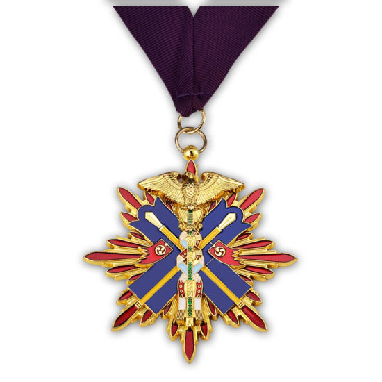 Rugby-Meisterschaft Antik-Messing-Medaille mit weicher Emaille