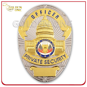 Benutzerdefiniertes zweifarbiges Metallabzeichen der US-Regierung