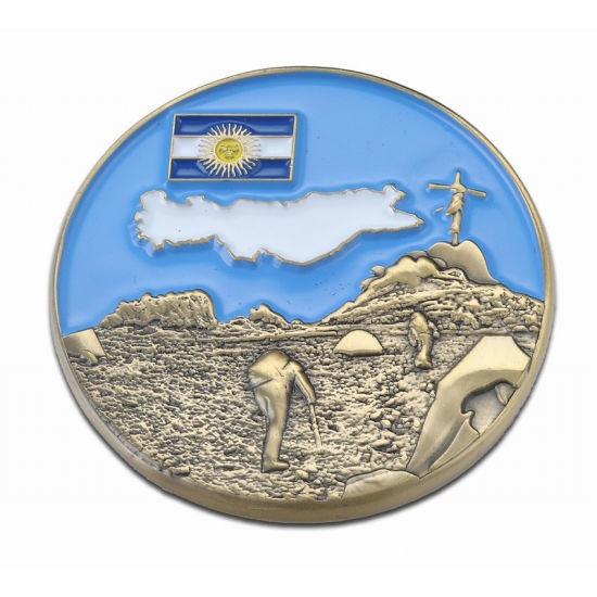 Kundenspezifische Logo-Seil-Rand-Armee-Militär-Souvenir-Münze