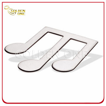 Fertigen Sie Musiknote-Muster-Metallbuchzeichen kundenspezifisch an