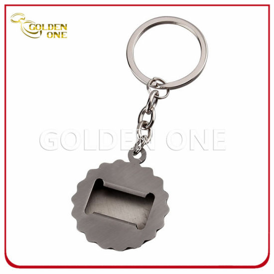 Antik Splitter vergoldet Bierdeckel Metall Flaschenöffner Schlüsselanhänger