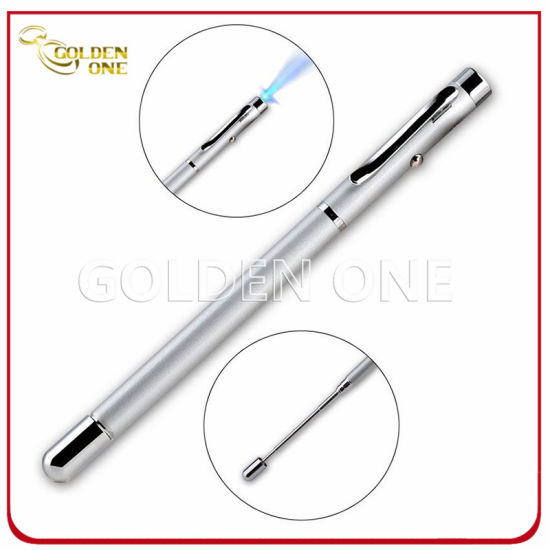 Multifunktions-LED-Licht-Laserpointer, einziehbarer Metall-Unterrichtspunktstift