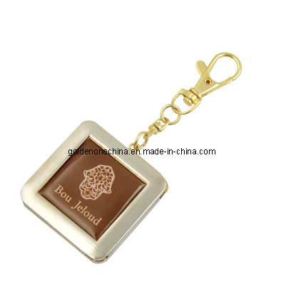 Förderungs-Geschenk-kundenspezifische Herz-Form gedruckter Metallschlüsselbund
