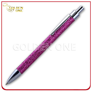 Kundenspezifisches Design Click Style Glitter Metall Kugelschreiber