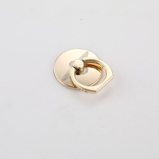Kundenspezifischer Logo-Rotations-Telefon-Ring-Halter aus Metall mit weicher Emaille