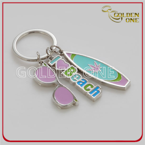Fabrik-günstiger Preis-kundenspezifischer Metallkolben Keychain
