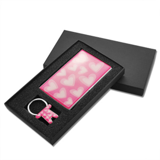 Luxuriöses Stift-, Schlüsselanhänger- und Kartenhalter-Geschenkset