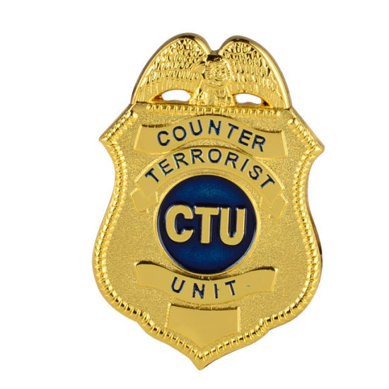 Heißer Verkauf nach Maß Gold Metall weiche Emaille Sicherheitsabzeichen