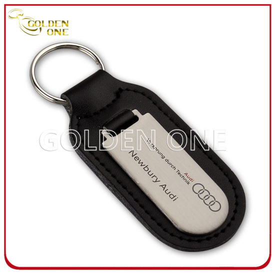 Professioneller Custom Car Logo Schlüsselhalter aus Metall und Leder