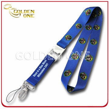 Flaschenöffner-Lanyard aus benutzerdefiniertem Wärmeübertragungsdruck aus Polyestergewebe