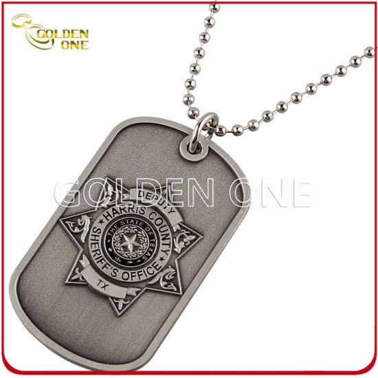 Hundemarke mit einzigartigem Design, Zinklegierung, Antik-Splitter-Finish