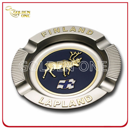 Kundenspezifischer Souvenir-Geschenk-Metallaschenbecher mit geprägtem Logo (SA01)